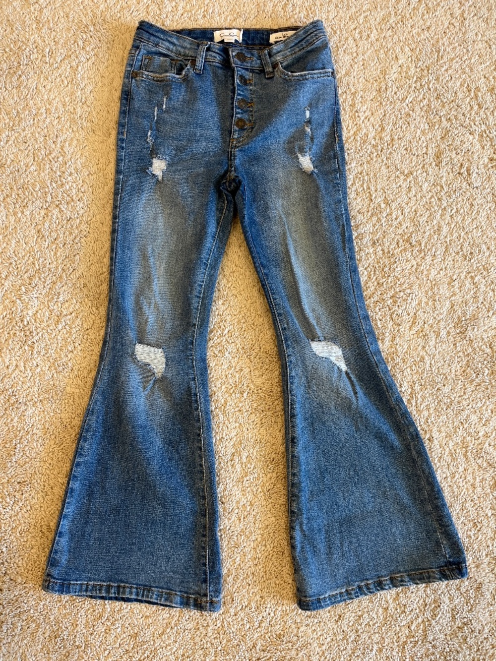 Bootcut ultra flare jeans girl size 12